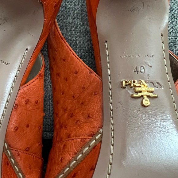 Prada leather sling backs - Picture 7 of 8